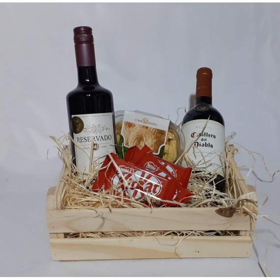 Kit Delícias Chocolate e Vinho
