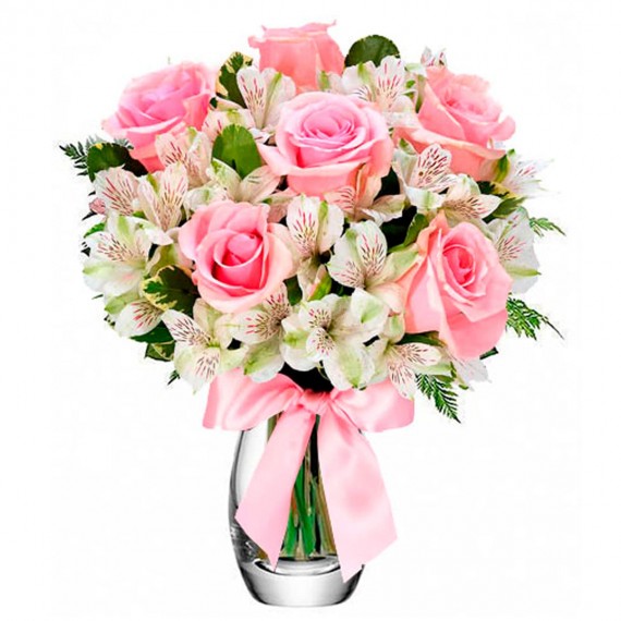 Buquê de Flores Charme em Rosas